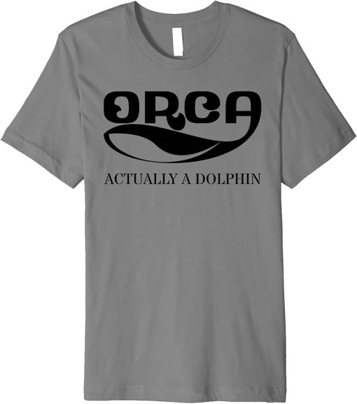 Orca Whale Dolphin Retro Ocean Graphic Vintage Sea Design Premium T-Shirt