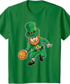 Kids Basketball St Patricks Day Shirt, Lucky Basketball Tee T-Shirt