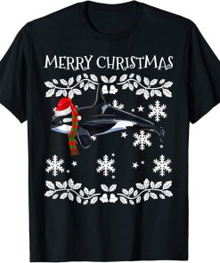 Merry Christmas Ornament Orca Killer Whale Ugly Xmas T-Shirt